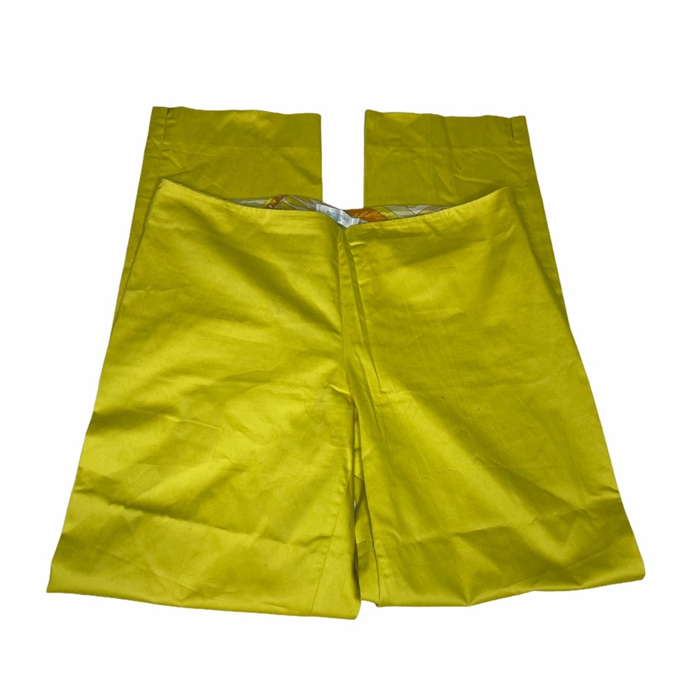 Vintage Emilio Pucci Trim Yellow Pants USA 10 - Picture 12 of 16